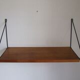 Étagère murale vintage bois 1960