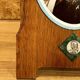 Old bedside oratory, oak, enamelled plaque, holy virgin, lourdes