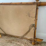 Turned Wood Barber Mirror