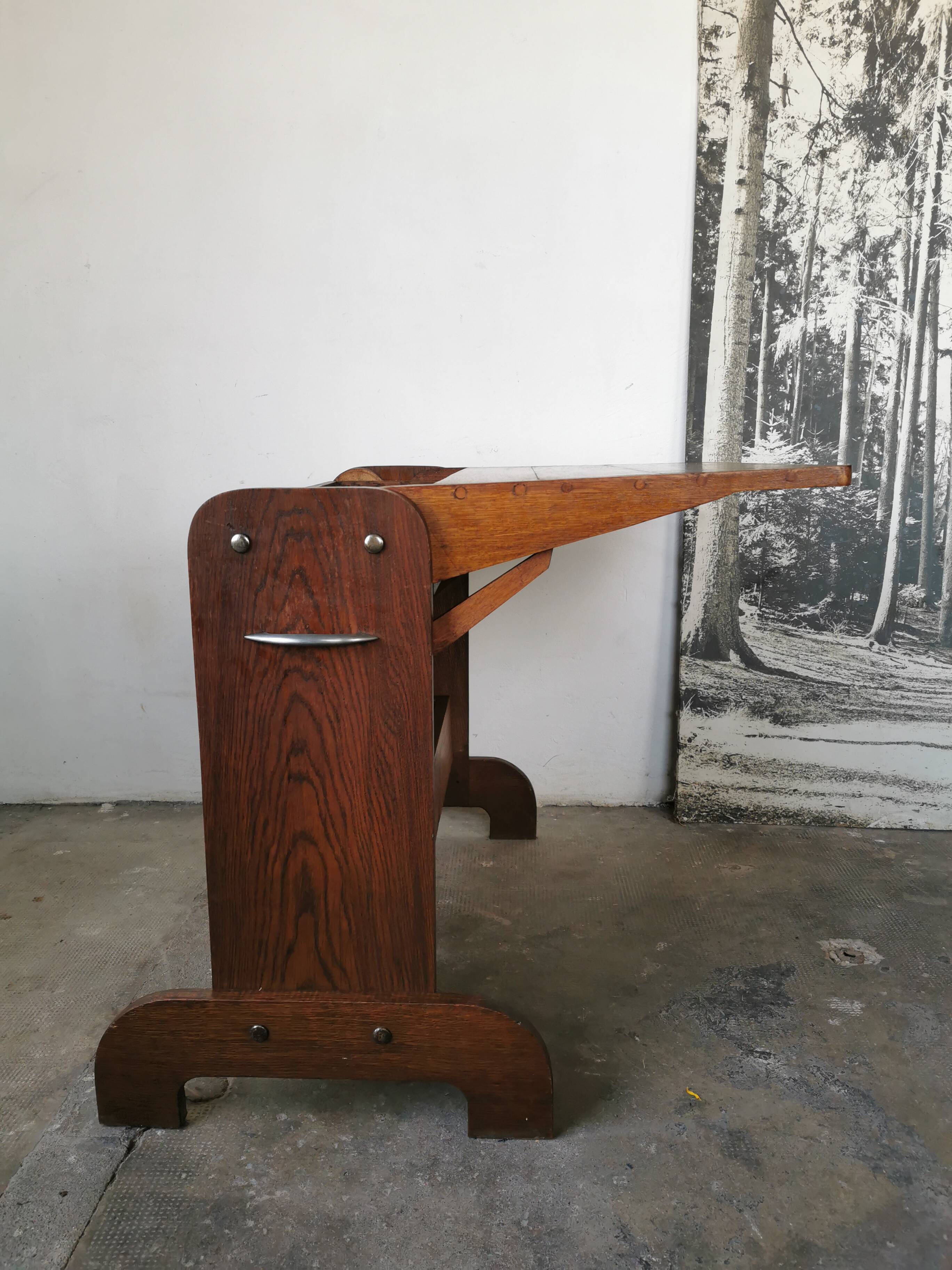 Double retractable desk 1950, Raclem