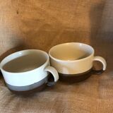 Pair of mug cups in sandstone