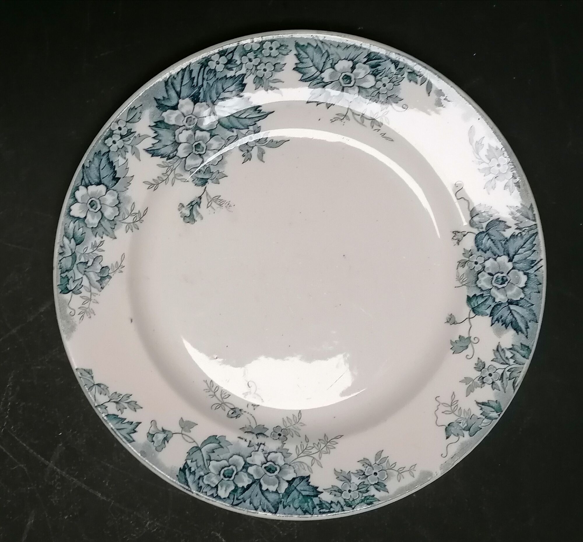 6 plates iron earth Moulin des Loups and Hanage Marie-Louise