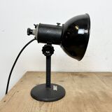 Lampe Photo de Table Vintage en Émail Noir, 1950s