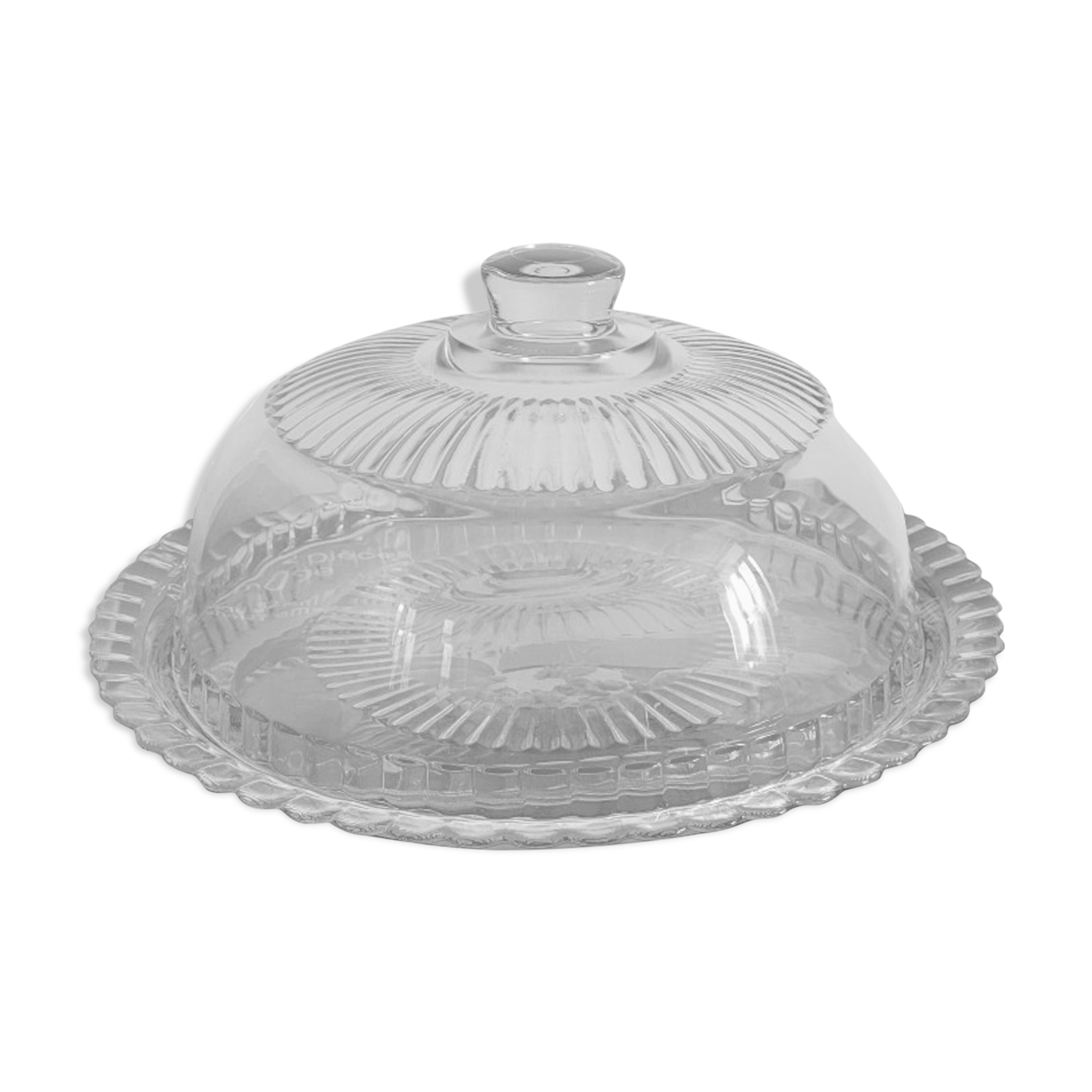 Glass bell with Luminarc tray