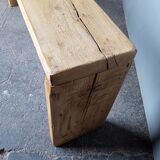 Bench 120 cm patinated solid wood