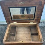 Inlaid work table with floral decoration – Louis XV style