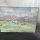 Large painting by Mr. Canet - Countryside landscape with cows