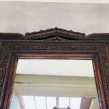 Mirror "tramp art" folk art 103 x 76 cm.