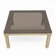 Luciano Frigerio Mid-Century Modern Italian Brass and Glass Coffee Table,70