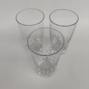 3 large long drink glasses in Baccarat crystal, Piccadilly model.