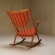 Fauteuil à bascule par Frank Reenskaug pour Bramin, 1958