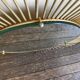 Miroir soleil 1960 rn métal doré