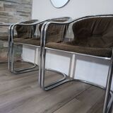 Cantilever chairs Series S by Gastone Rinaldi for Rima 1970s