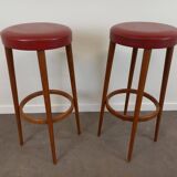 Paire de tabourets de bar vintage