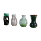 Set of 4 Accolay vases, signed ceramics, France, 1960s