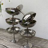 6 Rémy Letang stainless steel bowls