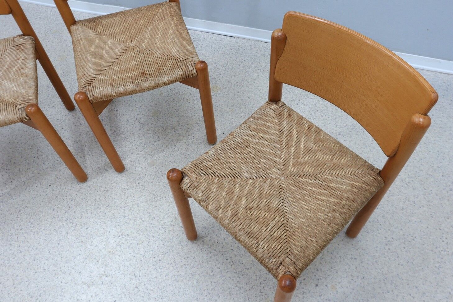 Vintage original set of 4 dining chairs
