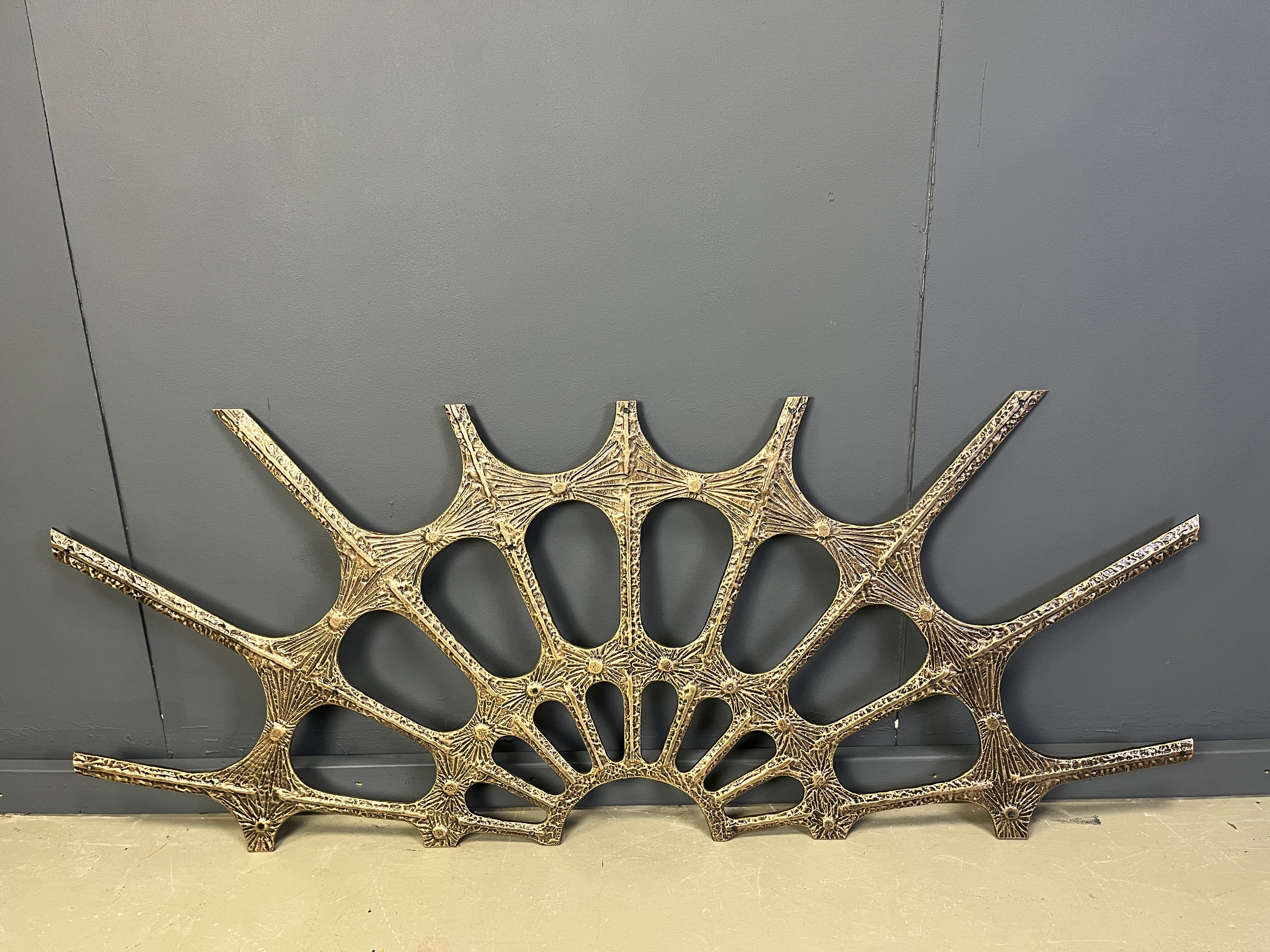 Vintage brutalist wall sculpture, 1970s