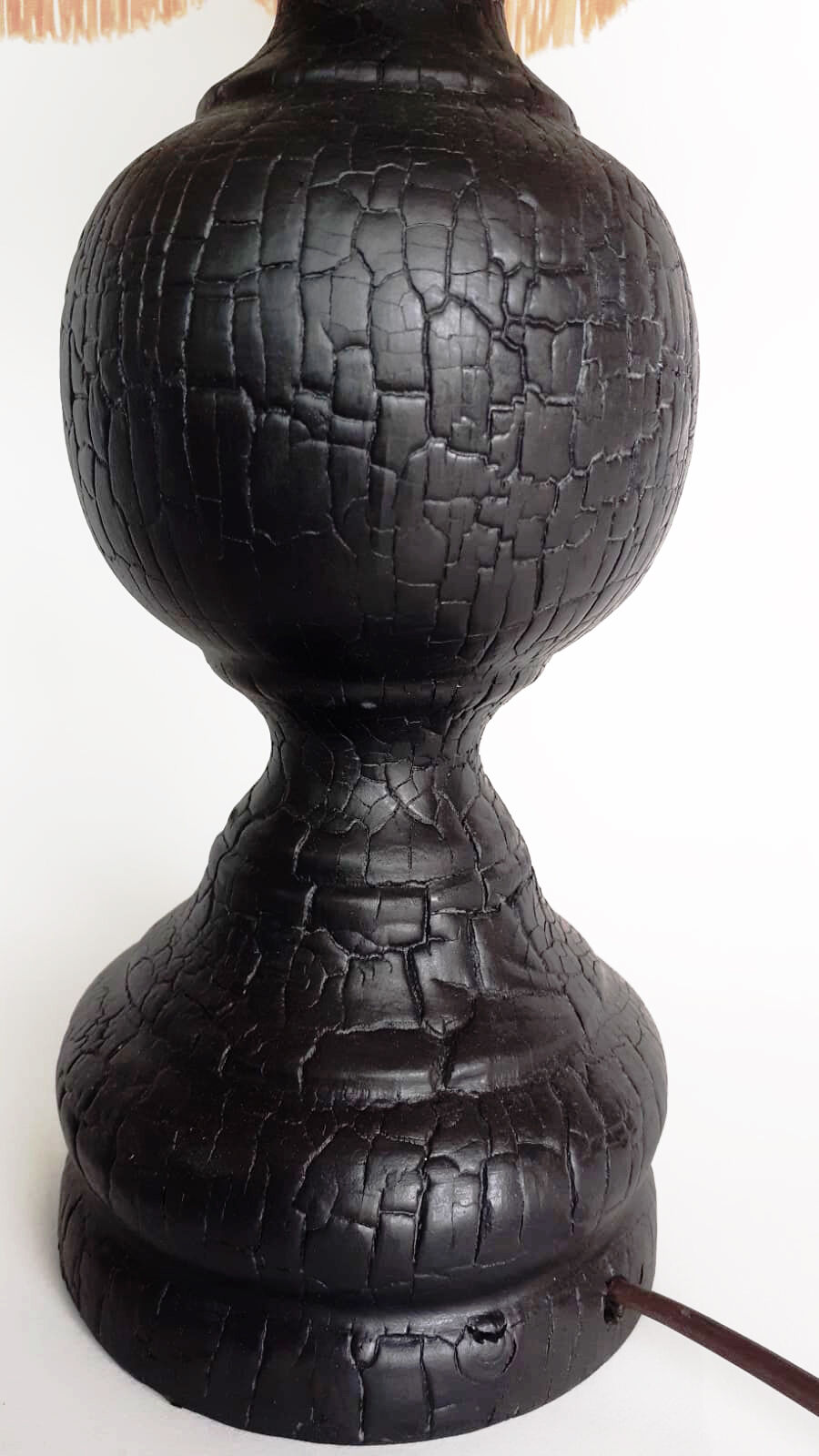 Shou Sugi Ban Maud Supplies burnt bedside lamp