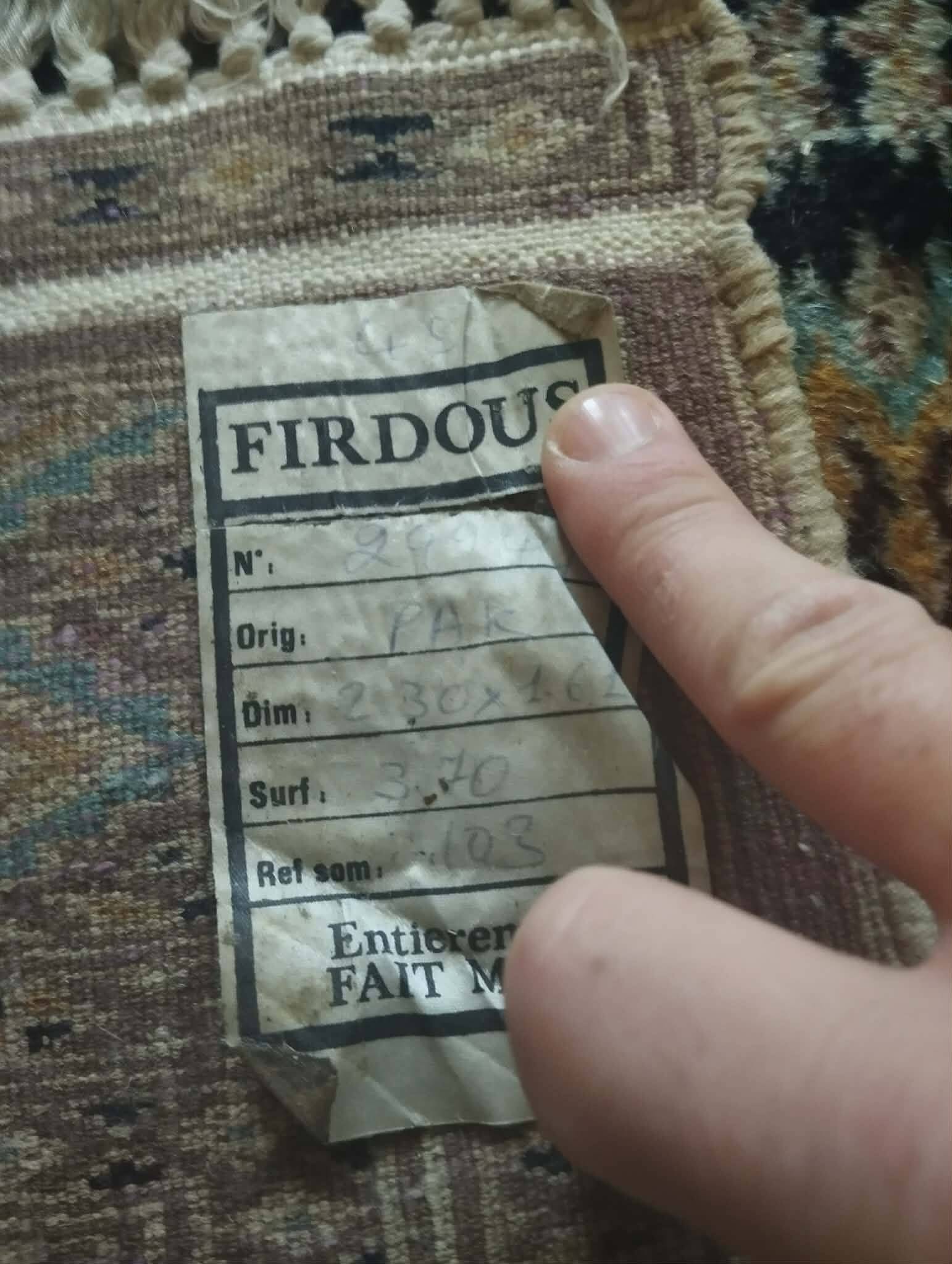 Handmade Pakistani Bukhara rug 230x161cm