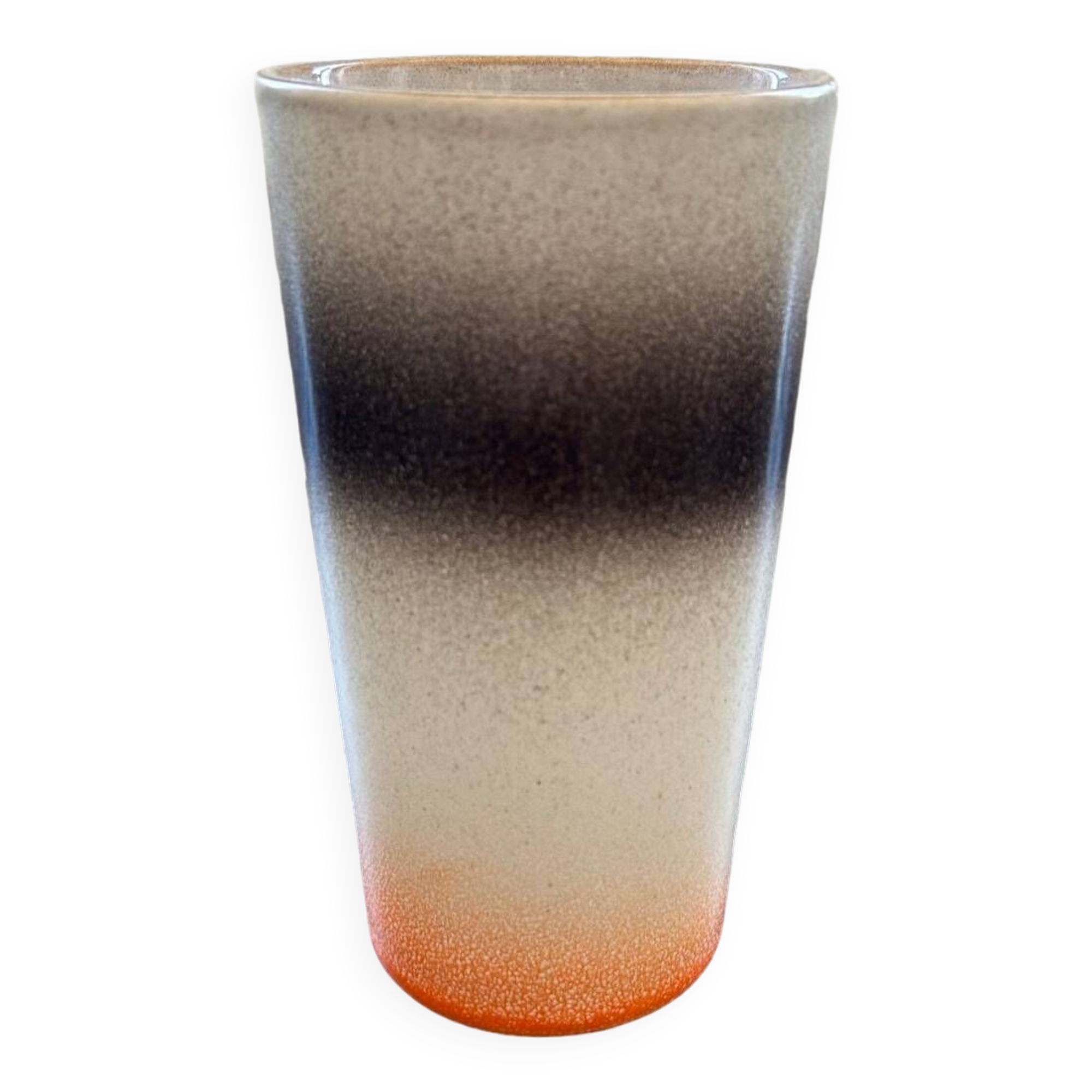 Small gray gradient Scandinavian vase