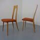 Cherry wood chairs by Ernst-Martin Dettinger, Germany, 1960s, set of 2.