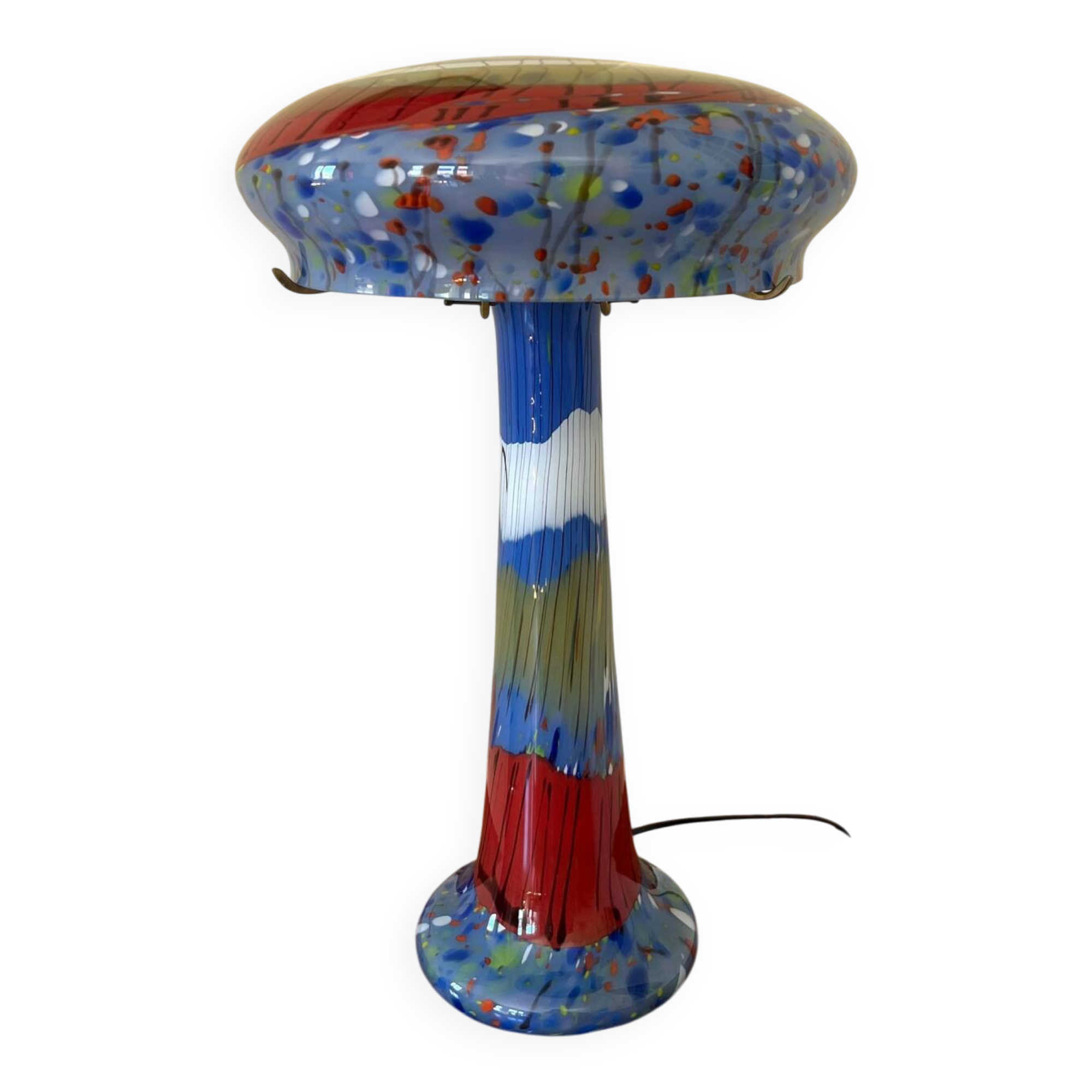 XL glass mushroom lamp