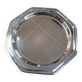 Silver-plated metal coaster by Christofle, Villars model.
