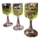 Lot de 3 verres en ouraline