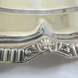 Grand plat ovale en métal argenté Wiskemann (Belgique - Bruxelle)