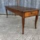 Table de ferme ancienne de style Louis XV avec 2 tiroirs