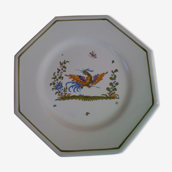 Moustiers Bondil octagonal plate