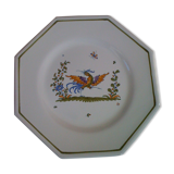 Moustiers Bondil octagonal plate