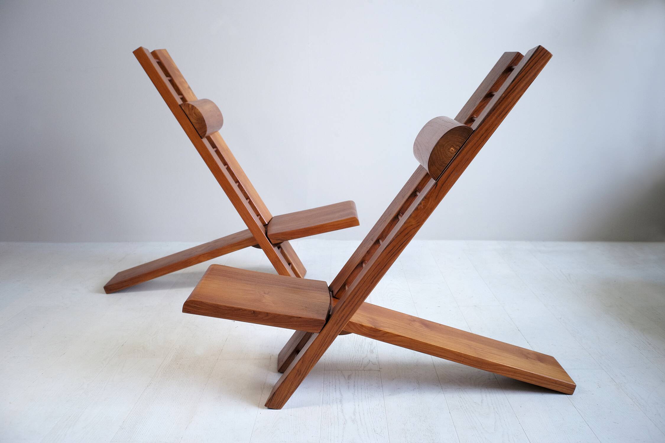 Pair of Africa armchairs Marcel Ramond France 1970