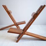 Pair of Africa armchairs Marcel Ramond France 1970