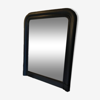 Louis Philippe mirror, restyled matte black