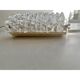 Pair of clear Murano glass wall sconces in the Barovier Art Deco style. Rostrato
