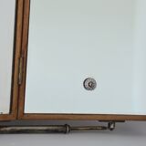 Grand miroir ancien triptyque vintage 1930.