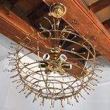 Floral chandelier in crystals cut by Bakalowits and Söhne, Austria, 1970