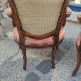 Paire de fauteuils cabriolets de style louis xv