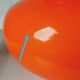Suspension vintage 70 opaline orange