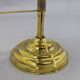 1930s Art Deco Brass  Banker Table Lamp, Czechoslovakia