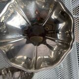 6 vintage stainless steel ice cream cups