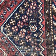 Carpet old persian hand made ghashghai wool 97 x 152 cm
