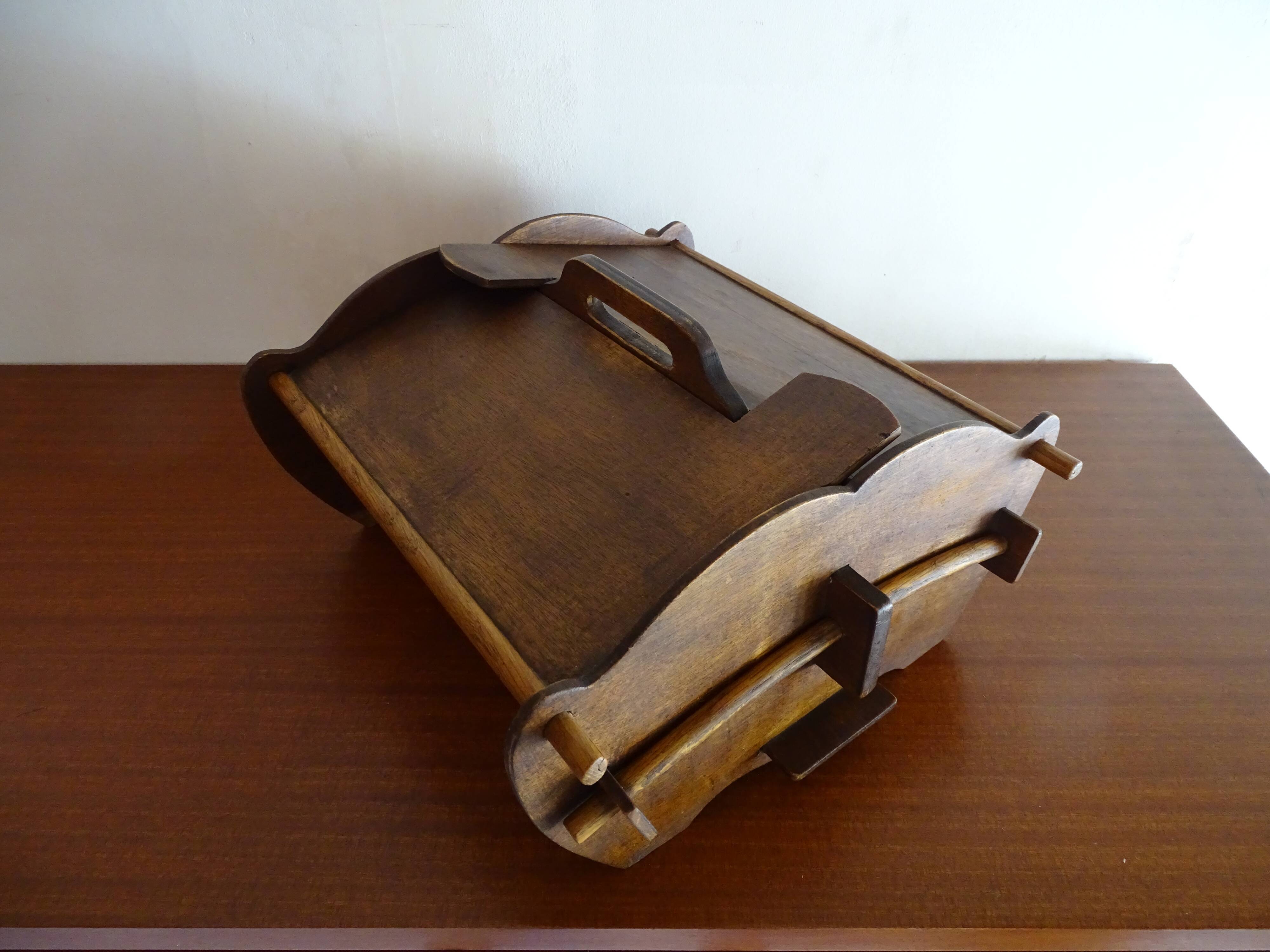 Scandinavian worker in vintage wood