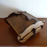 Scandinavian worker in vintage wood