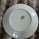 Old round plate made of ironstone