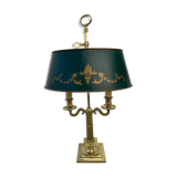 Lucien Gau's gilded bronze water bottle lamp Directoire style, 20th century