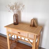 Vintage rattan desk