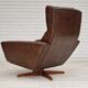 1970s, Danish design by Georg Thams for Vejen Møbelfabrik, swivel wingback relax chair.